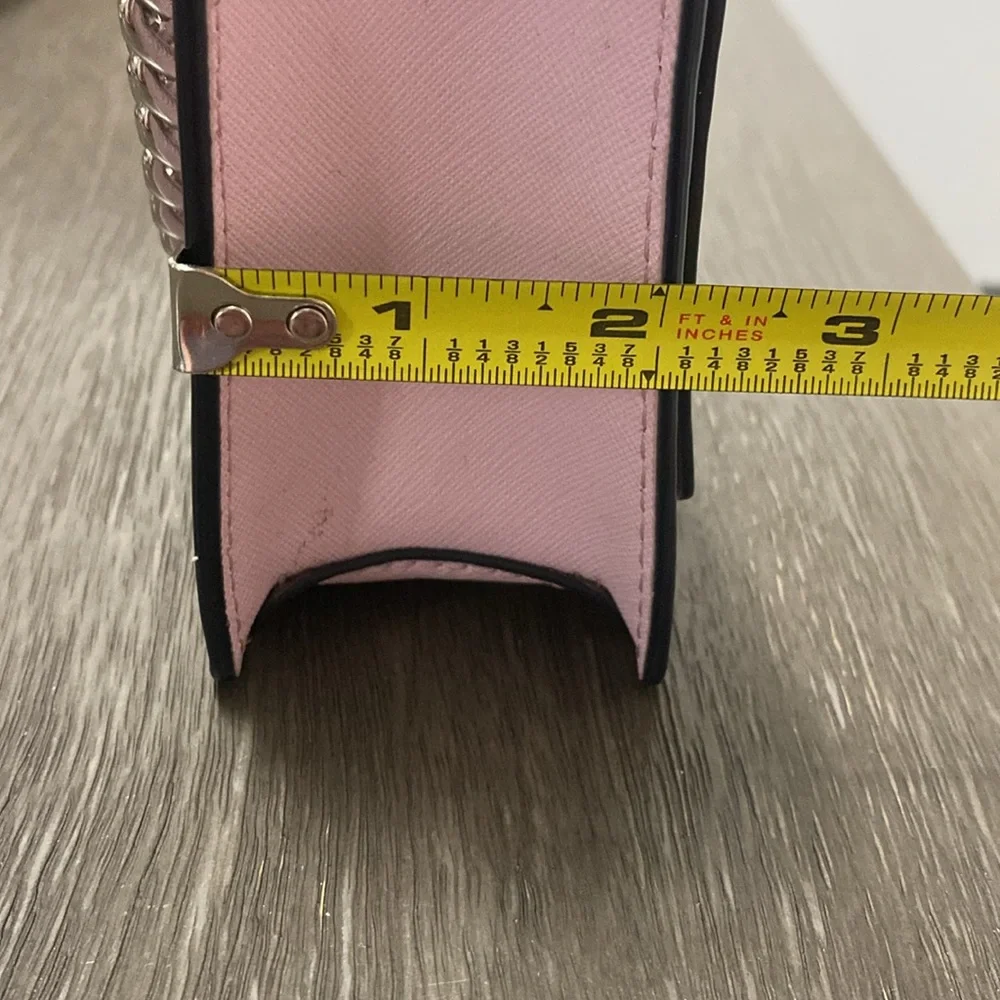 kate spade Pink Floral Crossbody Bag with Navy Accents